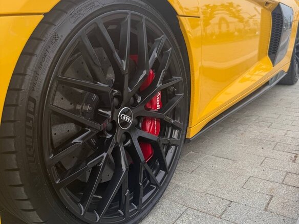 2019 Audi R8 V10 performance II (4S) Рестайлинг, жёлтый, 14000000 рублей - вид 11