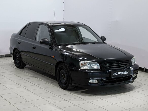 2008 Hyundai Accent ТагАЗ II, чёрный