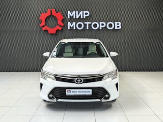 2015 Toyota Camry US Market VII (XV50) Рестайлинг, белый, 1777000 рублей, вид 2