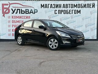 2015 Hyundai Solaris I Рестайлинг, чёрный, 990000 рублей, вид 1