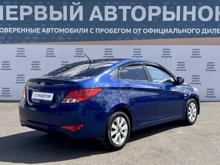 2016 Hyundai Solaris I Рестайлинг, синий, 837000 рублей, вид 5