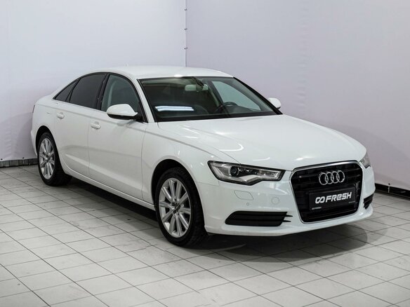 2013 Audi A6 IV (C7), белый, 1449000 рублей