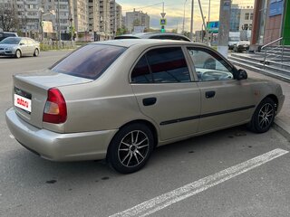 2004 Hyundai Accent ТагАЗ II, бежевый, 270000 рублей, вид 3