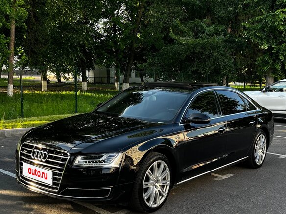2014 Audi A8 Long III (D4) Рестайлинг, чёрный, 1950000 рублей - вид 1