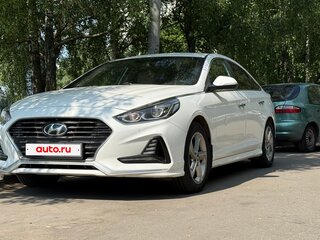 2017 Hyundai Sonata VII (LF) Рестайлинг, белый, 1760000 рублей, вид 1