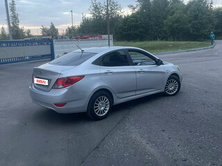 2012 Hyundai Solaris I, серебристый, 630000 рублей, вид 4