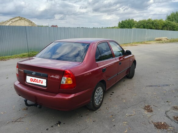 2004 Hyundai Accent ТагАЗ II, красный - вид 2