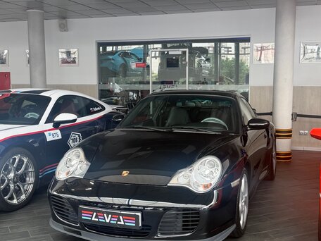 2003 Porsche 911 Turbo V (996) Рестайлинг, чёрный, 7300000 рублей, вид 2