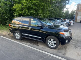 2012 Toyota Land Cruiser 200 Series Рестайлинг 1, чёрный, 4500000 рублей, вид 3