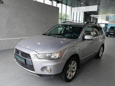 2012 Mitsubishi Outlander II Рестайлинг, серебристый, 899000 рублей, вид 3