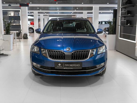 2018 Skoda Octavia III (A7) Рестайлинг, синий - вид 2