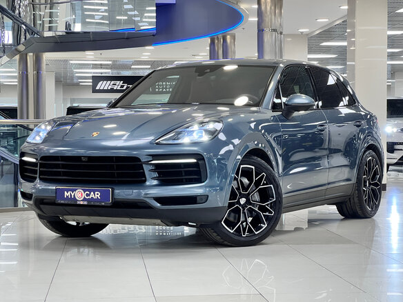 2018 Porsche Cayenne III, голубой