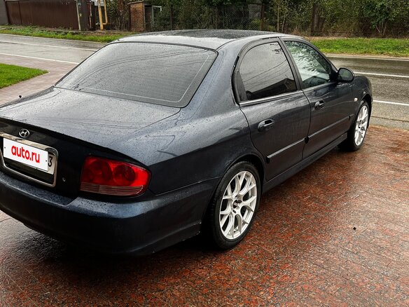 2007 Hyundai Sonata ТагАЗ IV (EF) Рестайлинг, синий - вид 9