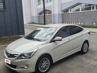 2015 Hyundai Solaris I Рестайлинг, бежевый, 1250000 рублей, вид 2