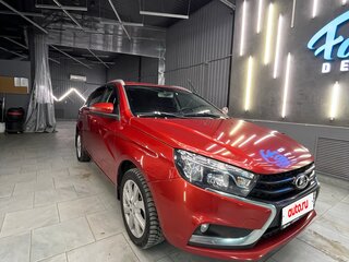 2021 Lada (ВАЗ) Vesta SW I, красный, 1050000 рублей, вид 3