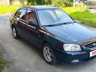 2008 Hyundai Accent ТагАЗ II, чёрный, 420000 рублей, вид 3