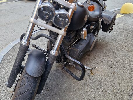 2013 Harley-Davidson Fat Bob, чёрный, 600000 рублей, вид 5