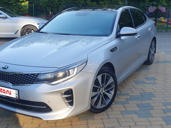 2016 Kia Optima IV, серебристый, 1860000 рублей - вид 2