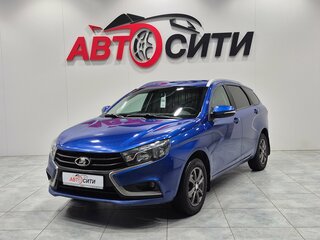 2021 Lada (ВАЗ) Vesta SW I, синий, 1090000 рублей, вид 3
