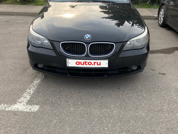 2004 BMW 5 серии 525i V (E60/E61), чёрный, 1200000 рублей - вид 1