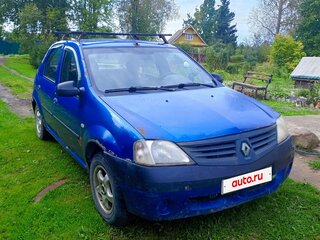2007 Renault Logan I, синий, 159000 рублей, вид 2