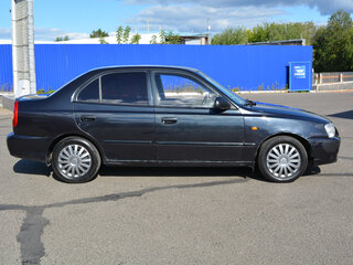 2006 Hyundai Accent ТагАЗ II, чёрный, 299000 рублей, вид 4