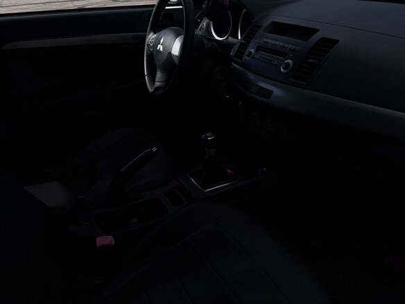 2012 Mitsubishi Lancer X Рестайлинг, серебристый, 850000 рублей - вид 7