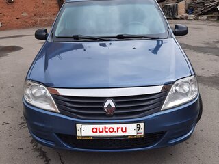 2011 Renault Logan I Рестайлинг, синий, 545000 рублей, вид 2