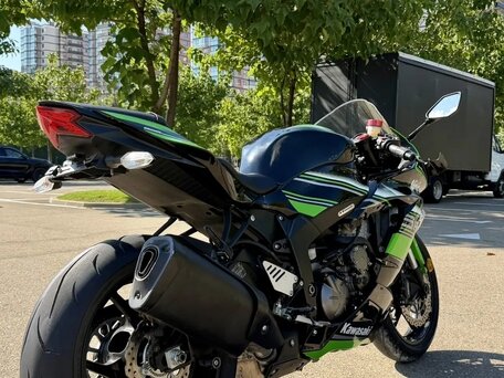 2013 Kawasaki ZX-6R Ninja, зелёный, 530000 рублей, вид 4