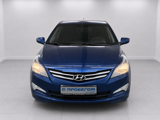 2016 Hyundai Solaris I Рестайлинг, синий, 950000 рублей, вид 2