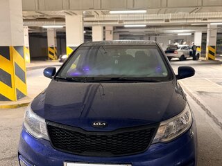 2015 Kia Rio III Рестайлинг, синий, 900000 рублей, вид 1