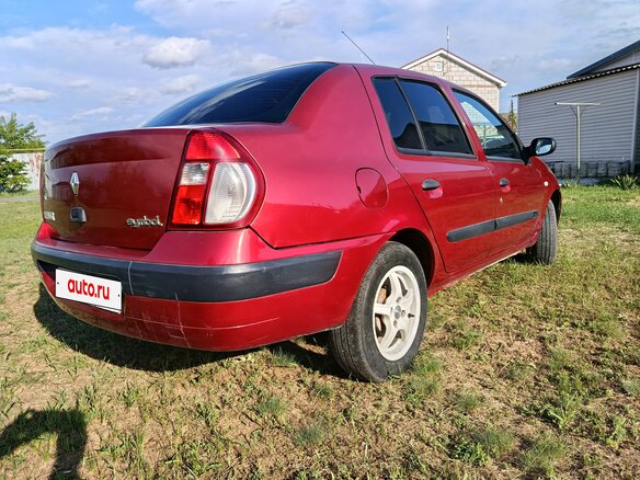 2005 Renault Symbol I Рестайлинг, красный, 270000 рублей - вид 8