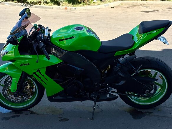 2007 Kawasaki ZX-10R Ninja, зелёный, 735000 рублей - вид 21