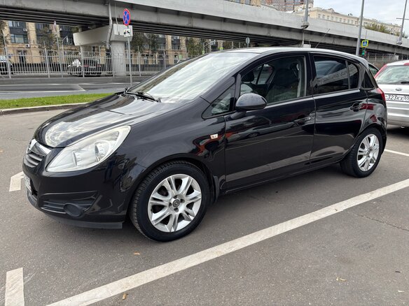 2008 Opel Corsa D, чёрный, 495000 рублей
