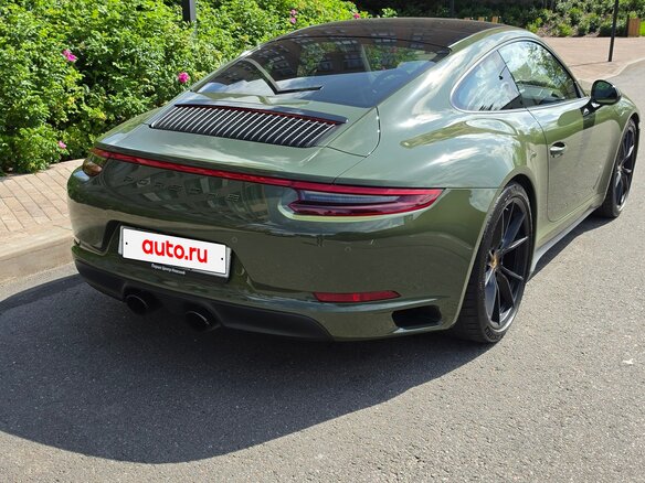 2017 Porsche 911 Carrera 4 GTS VII (991) Рестайлинг, зелёный - вид 6