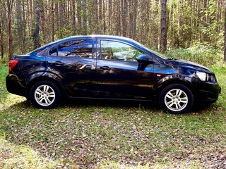 2013 Chevrolet Aveo II, чёрный, 570000 рублей, вид 3
