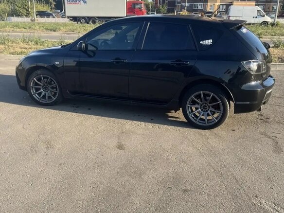 2008 Mazda 3 I (BK) Рестайлинг, чёрный - вид 1