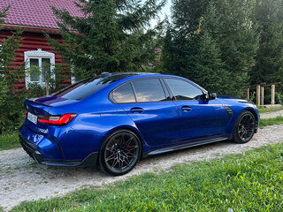 2021 BMW M3 Competition Package VI (G80), синий, 10000000 рублей, вид 4