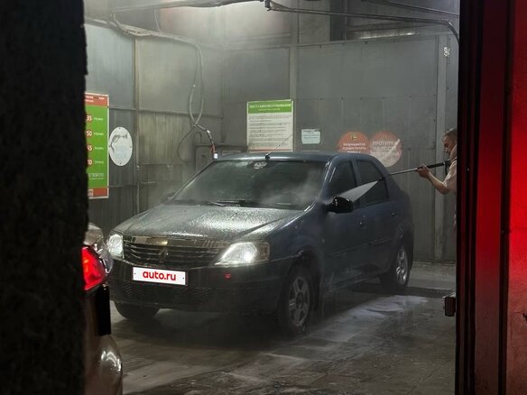 2010 Renault Logan I Рестайлинг, синий, 380000 рублей
