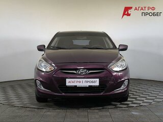 2014 Hyundai Solaris I, фиолетовый, 445000 рублей, вид 2