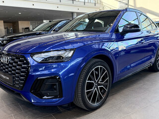2021 Audi Q5 45 TFSI II (FY) Рестайлинг, синий, 4500000 рублей, вид 1