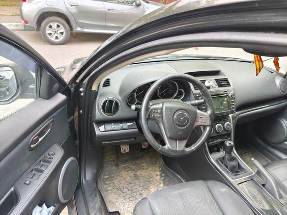 2008 Mazda 6 II (GH), чёрный - вид 5