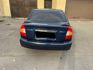 2008 Hyundai Accent ТагАЗ II, синий, 450000 рублей, вид 3