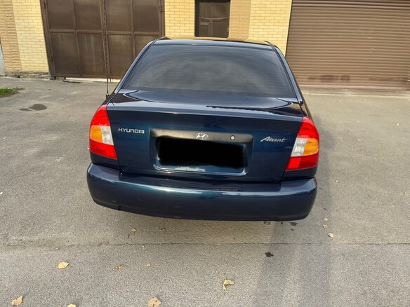 2008 Hyundai Accent ТагАЗ II, синий - вид 2