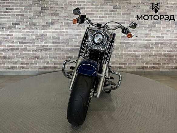 2022 Harley-Davidson Fat Boy, синий - вид 17