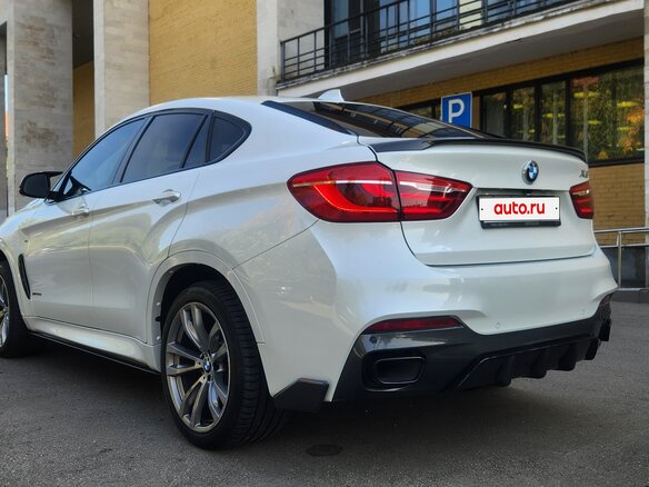 2016 BMW X6 40d II (F16), белый, 3800000 рублей - вид 6
