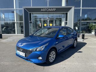 2021 Hyundai Solaris II Рестайлинг, синий, 1425000 рублей, вид 1