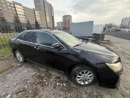 2012 Toyota Camry VII (XV50), чёрный, 1350000 рублей, вид 4