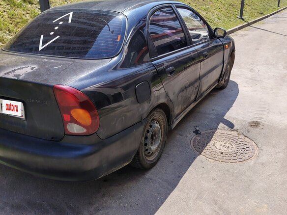2006 Chevrolet Lanos I, чёрный - вид 3