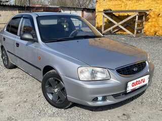 2003 Hyundai Accent ТагАЗ II, серебристый, 212000 рублей, вид 2